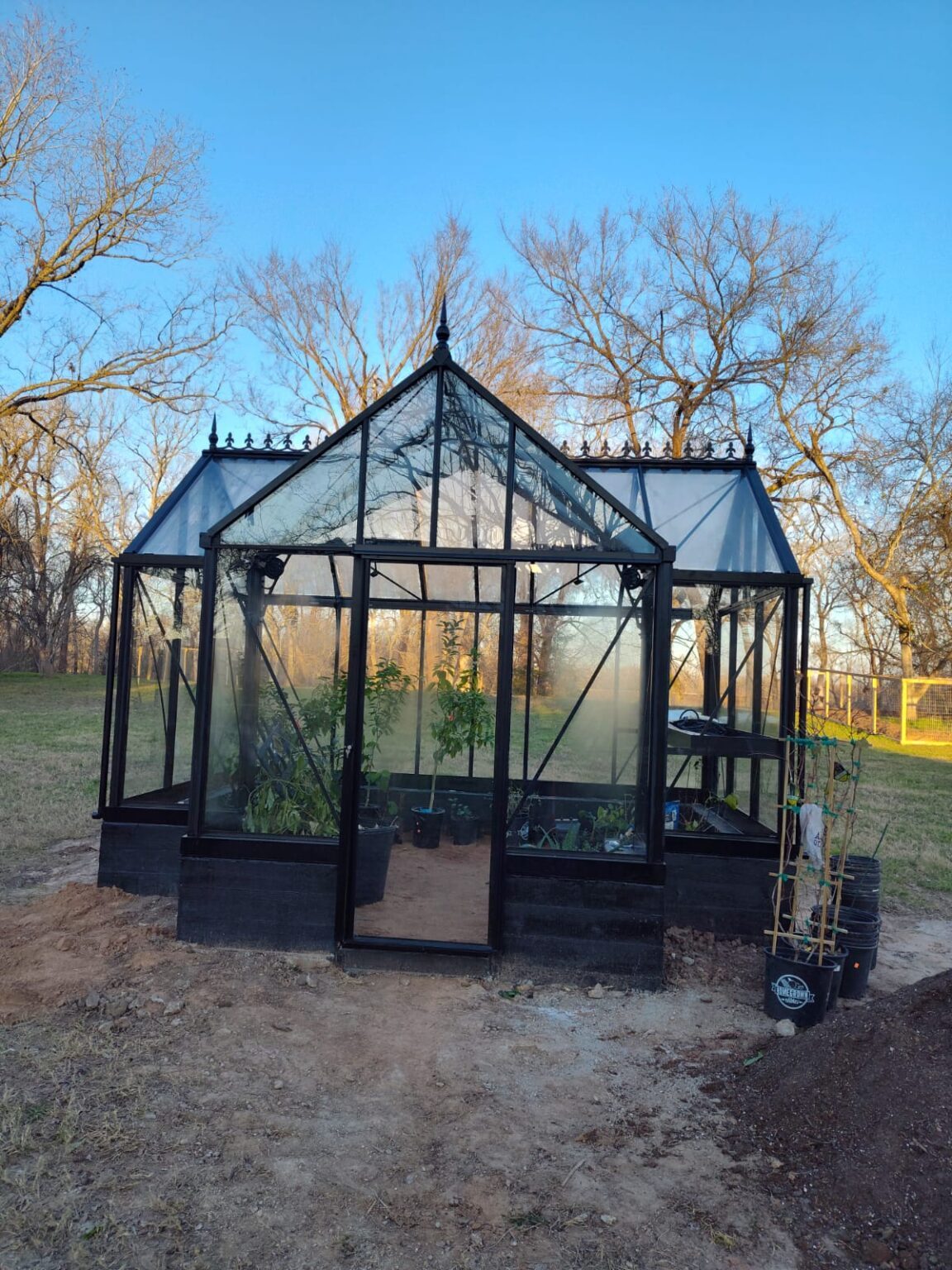 Custom greenhouse structure in College Station, Texas