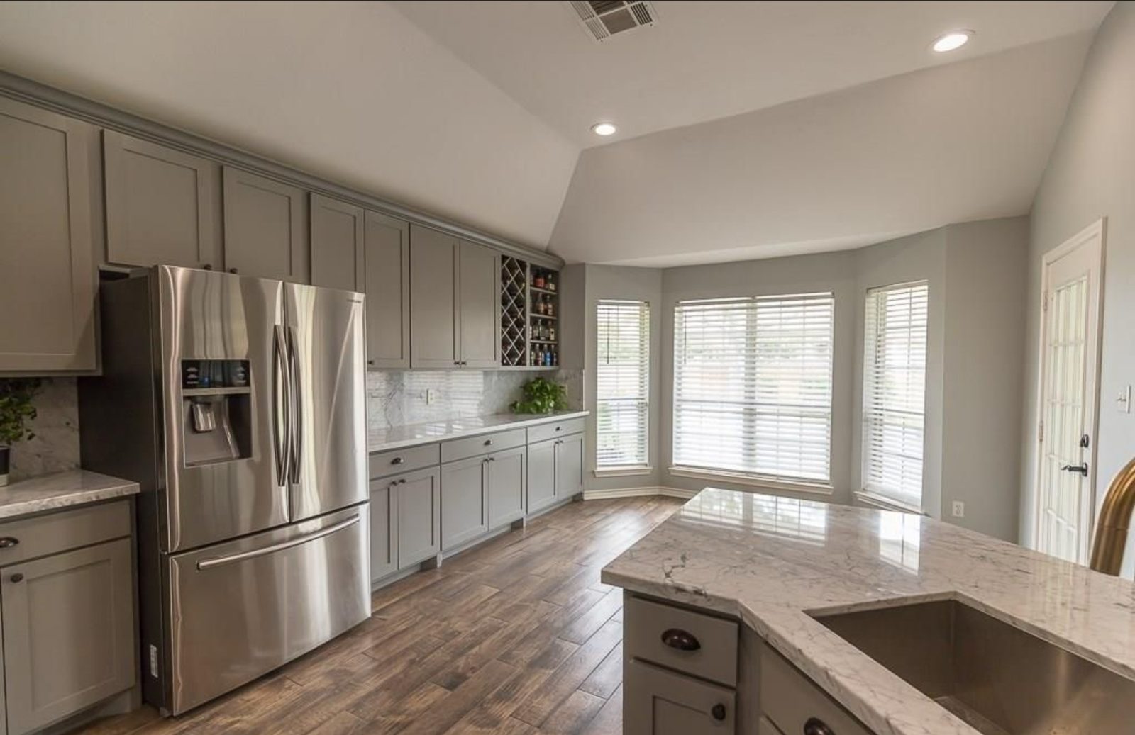 Remodeled kitchen with custom cabinetry in College Station, Texas