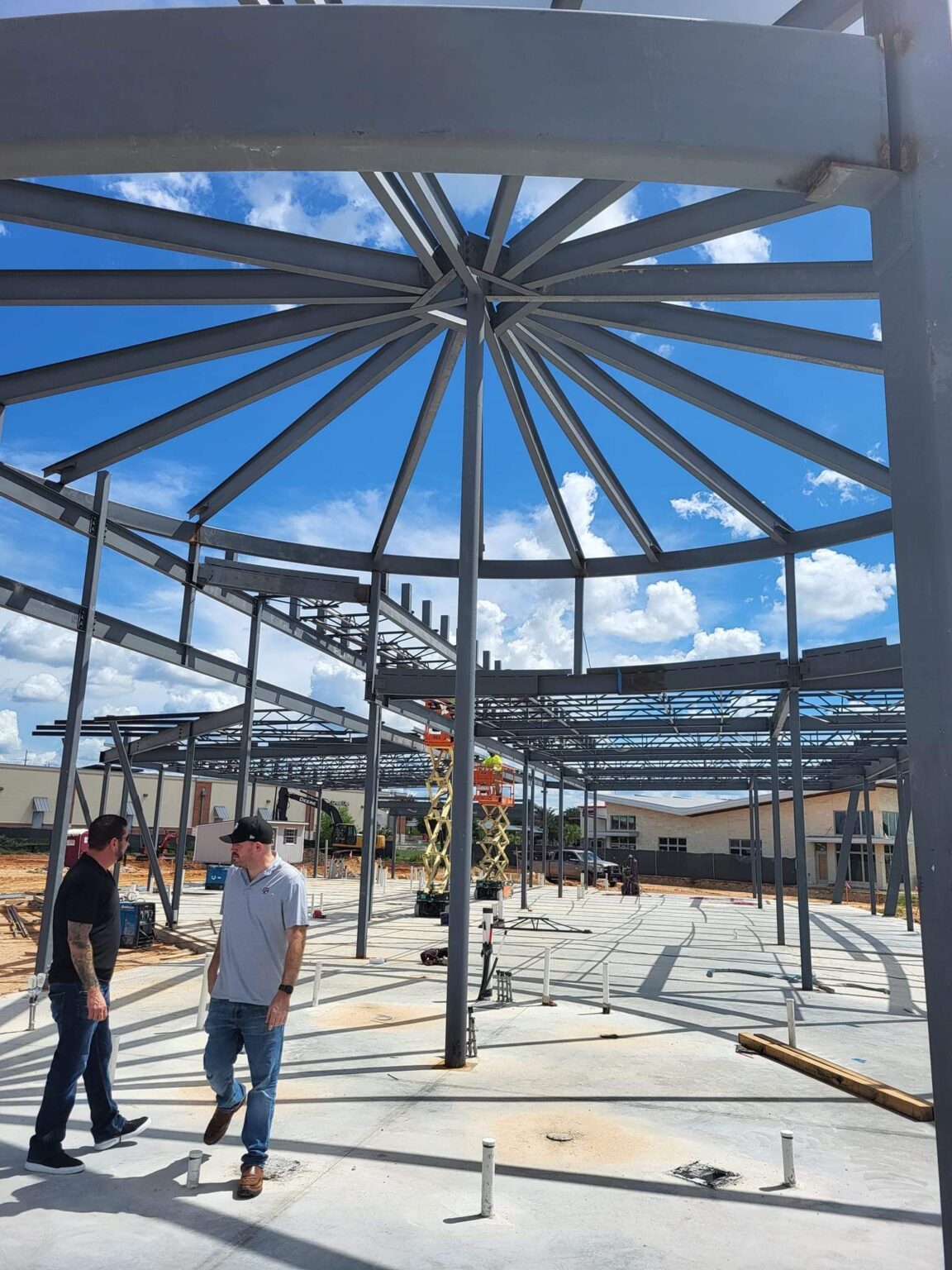 Steel structure erection in the Brazos Valley